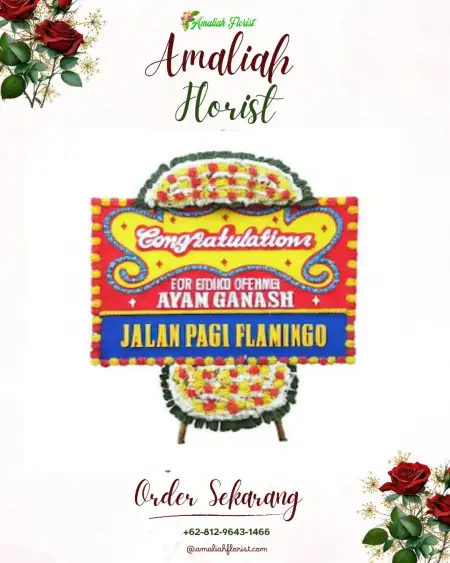Sewa Papan Bunga Tapak Lebar